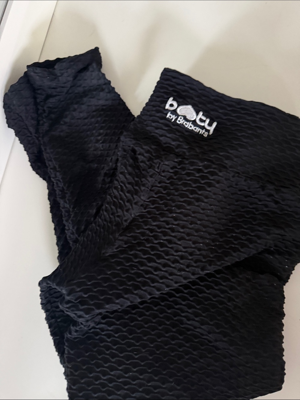 Booty by Brabants Black Textured Bodysuit Top